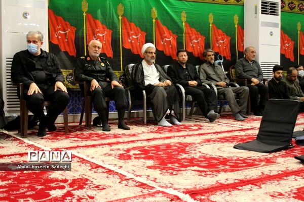 مراسم سوگواری شهادت حضرت فاطمه زهرا (س) در حسینیه ثار‌الله بوشهر
