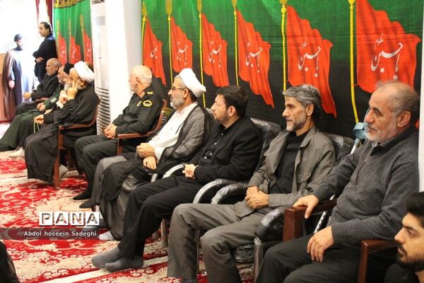 مراسم سوگواری شهادت حضرت فاطمه زهرا (س) در حسینیه ثار‌الله بوشهر