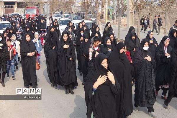 مراسم پیاده‌روی فاطمیون بمناسبت سالروز شهادت حضرت فاطمه زهرا(س)  و شهادت سردار حاج قاسم سلیمانی