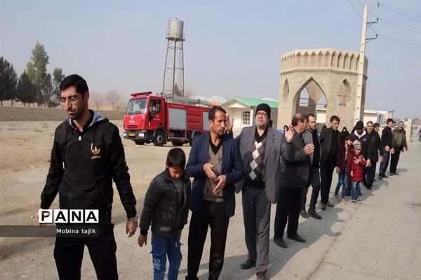 مراسم پیاده‌روی فاطمیون بمناسبت سالروز شهادت حضرت فاطمه زهرا(س)  و شهادت سردار حاج قاسم سلیمانی