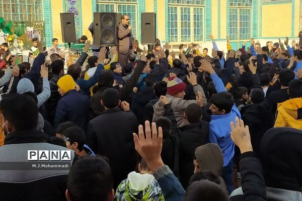 دسته عزاداری نوجوانان فاطمی در شهر قنوات قم