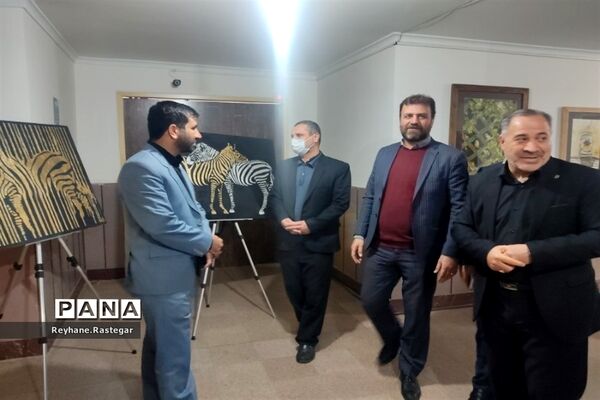 افتتاحیه نمایشگاه نقاشی در نگارخانه کانون فرهنگی و تربیتی شهدای پاکدشت
