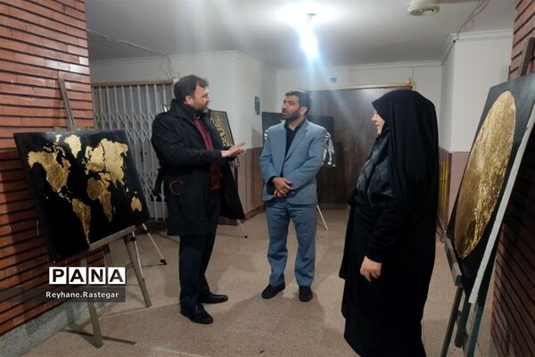 افتتاحیه نمایشگاه نقاشی در نگارخانه کانون فرهنگی و تربیتی شهدای پاکدشت