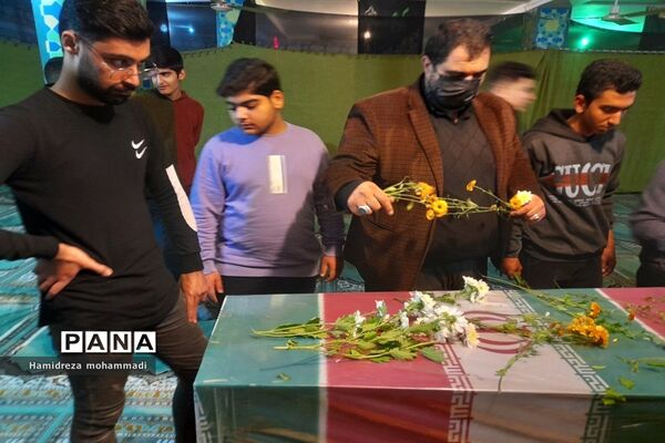 مراسم استقبال از شهید گمنام در قائمشهر