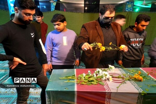مراسم استقبال از شهید گمنام در قائمشهر