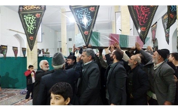 مراسم عزاداری شهادت حضرت زهرا(س) با حضور پیکر شهید گمنام در جعفرآباد قم