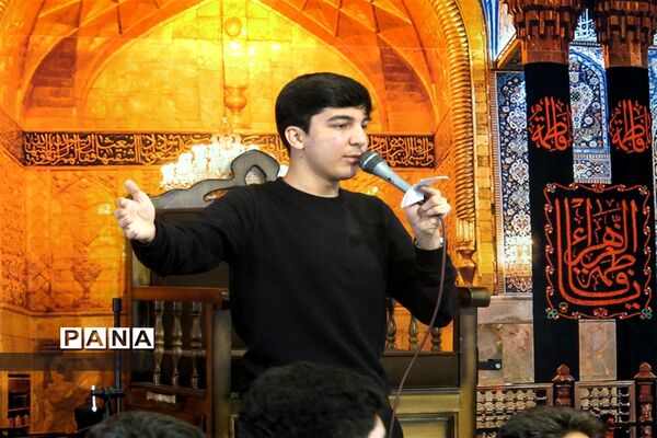 عزاداری دانش‌آموزان شهرستان پردیس در روز شهادت حضرت فاطمه زهرا(س)