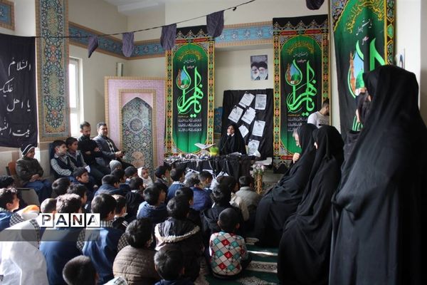 مراسم سوگواری حضرت زهرا (س) در دبستان جلوه حق روستای طغان