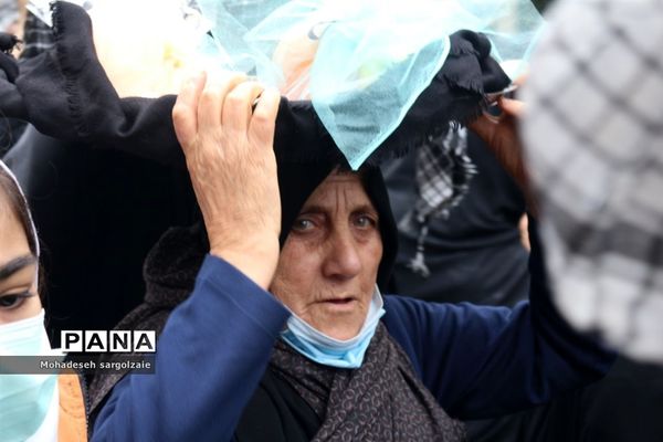 تشییع شهید گمنام  در میاندورود