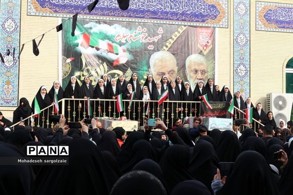 تشییع شهید گمنام  در میاندورود