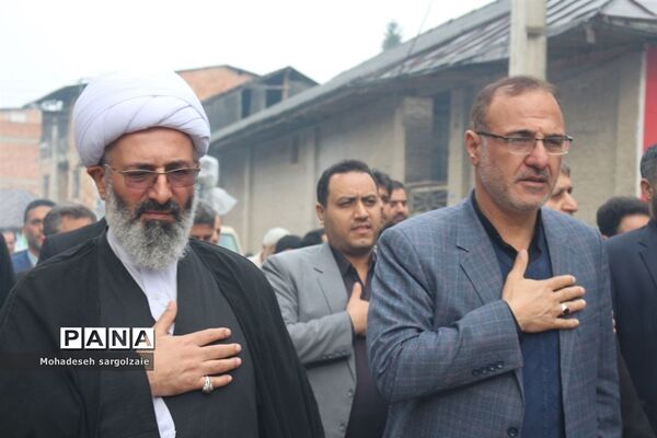 تشییع شهید گمنام  در میاندورود