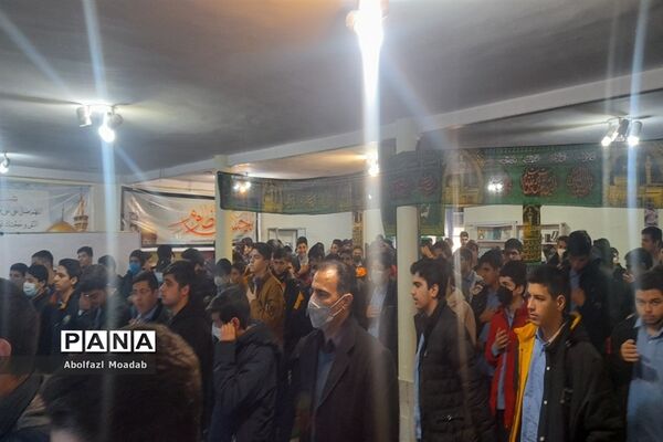 مراسم عزاداری فاطمی در دبیرستان آیت الله خامنه‌ای،کاشمر