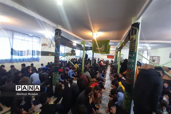 مراسم عزاداری فاطمی در دبیرستان آیت الله خامنه‌ای،کاشمر