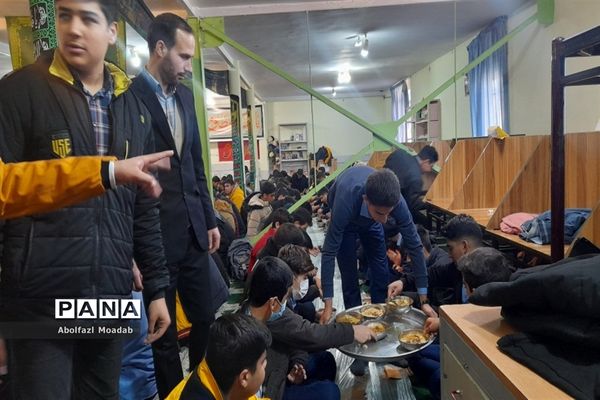 مراسم عزاداری فاطمی در دبیرستان آیت الله خامنه‌ای،کاشمر