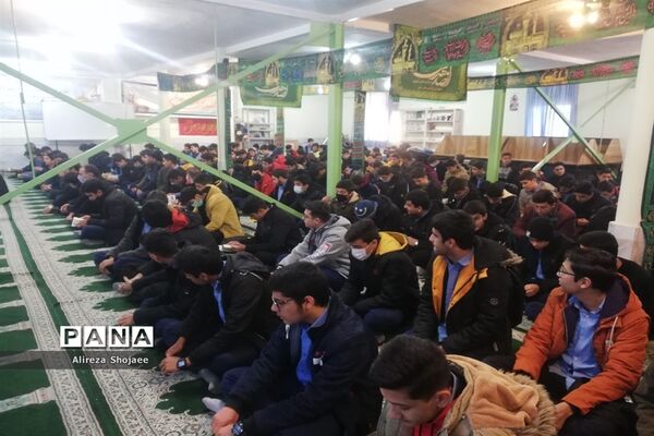 مراسم عزاداری فاطمی در دبیرستان آیت الله خامنه‌ای،کاشمر
