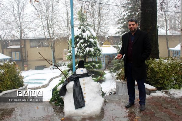 زمین در اردوگاه شهید باهنر لباس سپید به تن کرد
