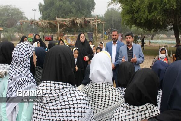 بازدید از نمایشگاه بیت الاحزان در حمیدیه