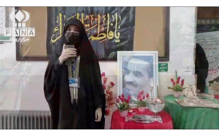 مراسم استقبال از شهید گمــنام همزمان با شهادت حضرت فاطمه(س) در دبیرستان همت یاران۱/فیلم