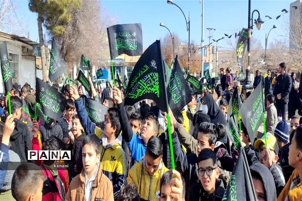 قافله عزای نوگلان فاطمی در مشهدمرغاب به‌مناسبت شهادت حضرت فاطمه زهرا (س)