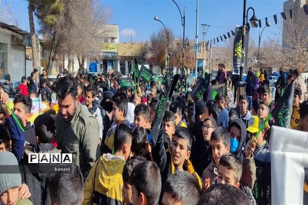 قافله عزای نوگلان فاطمی در مشهدمرغاب به‌مناسبت شهادت حضرت فاطمه زهرا (س)