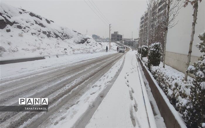 بارش برف و باران در نقاط مختلف کشور