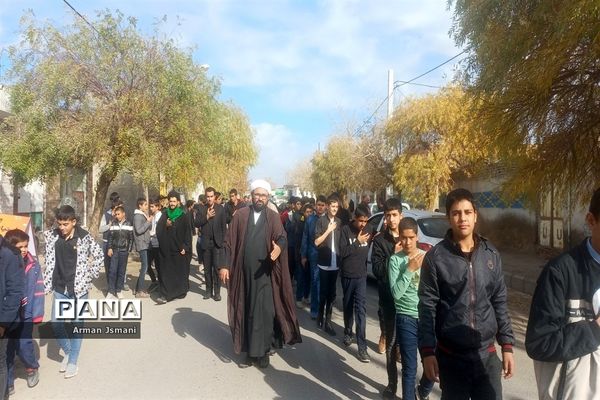 دانش‌آموزان کندر در سوگ حضرت فاطمه زهرا(س)