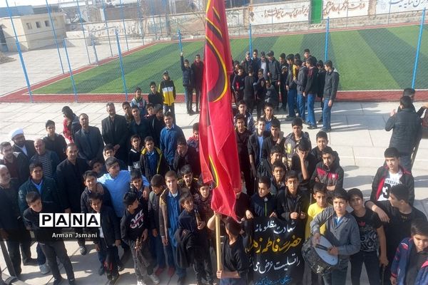 دانش‌آموزان کندر در سوگ حضرت فاطمه زهرا(س)