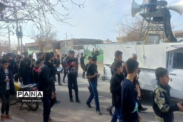 دانش‌آموزان کندر در سوگ حضرت فاطمه زهرا(س)