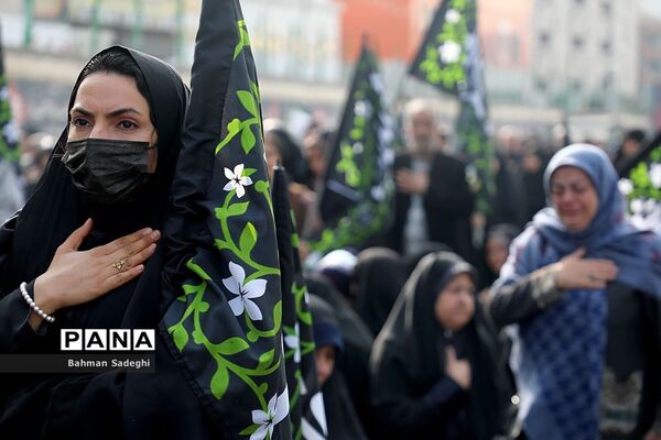 اجتماع فاطمیون در میدان هفت تیر
