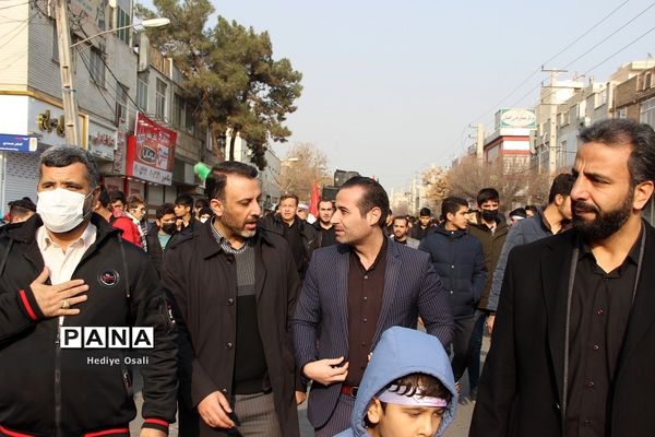 اقامه عزای هیأت دانش‌آموزی انصارالمهدی(عج)آموزش و پرورش اسلامشهر