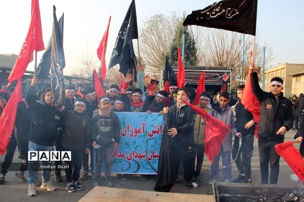 اقامه عزای هیأت دانش‌آموزی انصارالمهدی(عج)آموزش و پرورش اسلامشهر