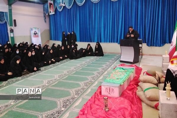 مراسم وداع شهید گمنام در مدارس بخش جرقویه علیا