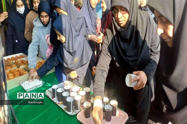 مراسم عزاداری دهه فاطمیه هیأت دانش‌آموزی ریحانه الحسین دبیرستان شاهد مسفروش کاشان