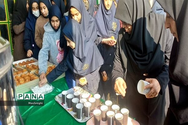 مراسم عزاداری دهه فاطمیه هیأت دانش‌آموزی ریحانه الحسین دبیرستان شاهد مسفروش کاشان