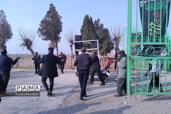 عزاداری شهادت حضرت فاطمه زهرا (س) در روستای جعفرآباد بخش جوادآباد
