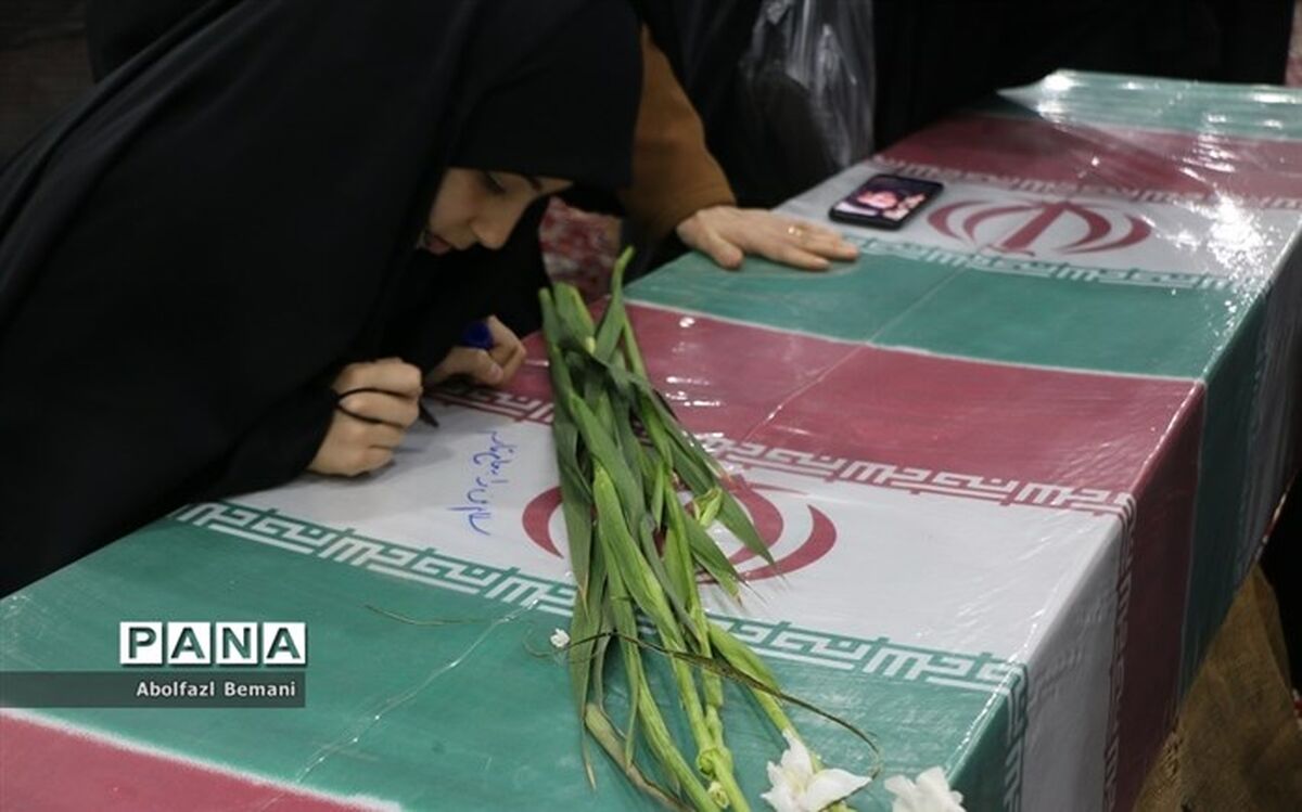 شهید گمنام میهمان دختران دهه هشتادی جعفرآباد قم/فیلم