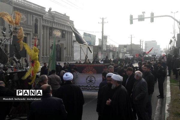 دسته عزاداری به مناسب شهادت فاطمه زهرا(س) در شهرستان قرچک