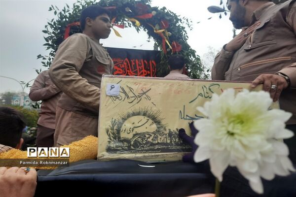 مراسم تشییع پیکر مطهر شهید گمنام  در شیراز