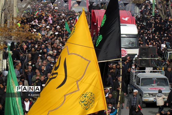 تشییع پیکر پاک شهدا گمنام در سالروز شهادت حضرت زهرا (س) در اصفهان