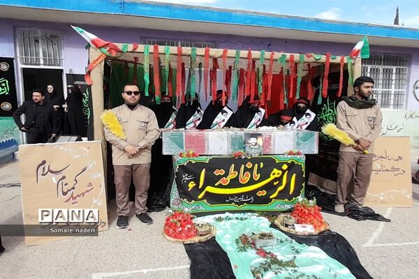 استقبال از شهید گمنام دفاع مقدس در منطقه ششده و قره بلاغ