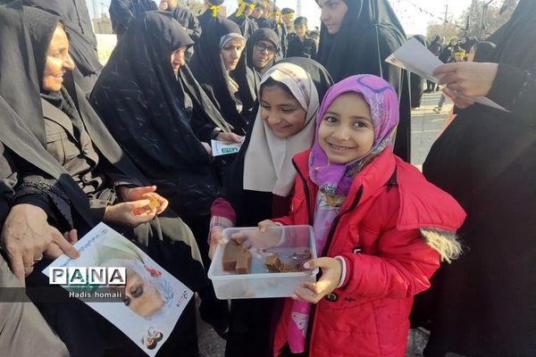 مراسم تشییع شهیدگمنام همزمان با روز شهادت حضرت زهرا(س) در شهرستان فسا