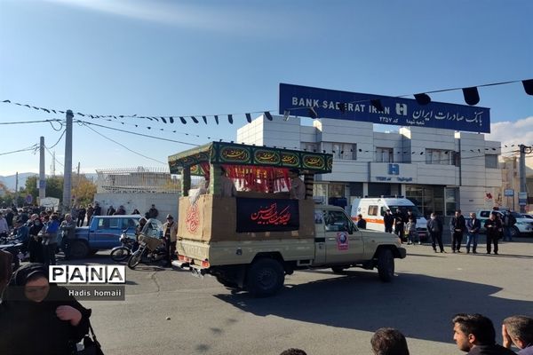 مراسم تشییع شهیدگمنام همزمان با روز شهادت حضرت زهرا(س) در شهرستان فسا