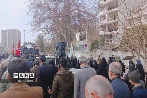 تشییع هشت شهید گمنام در شیراز