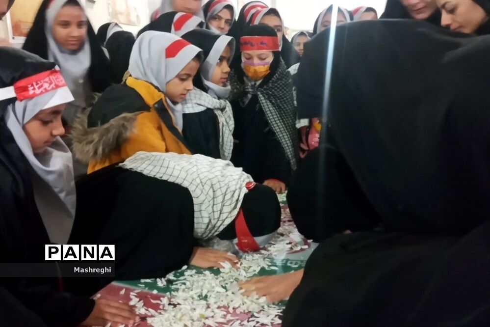 تشییع شهید گمنام در مدارس کاشان