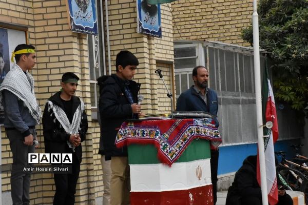 میهمانی شهید گمنام در مدارس جهرم