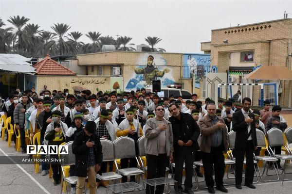 میهمانی شهید گمنام در مدارس جهرم