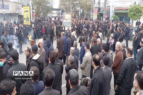 آیین استقبال و تشییع شهید گمنام در قائمشهر