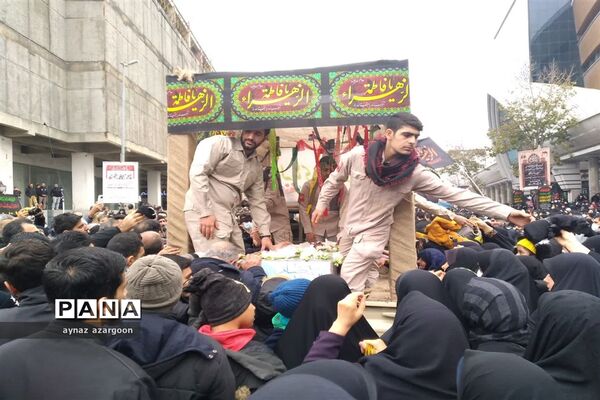 آیین استقبال و تشییع شهید گمنام در قائمشهر