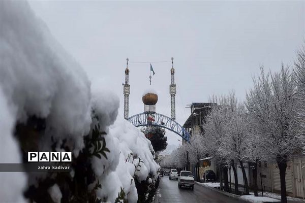 روز برفی در آباده