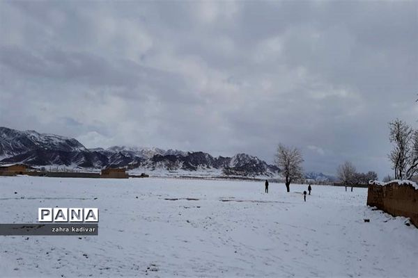 روز برفی در آباده